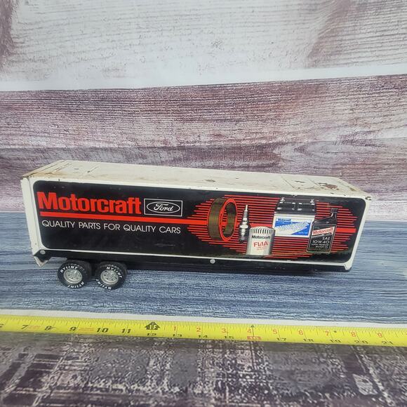 Nylint Pressed Steel Ford Motorcraft semi trailer white and black - Picture 1 of 12